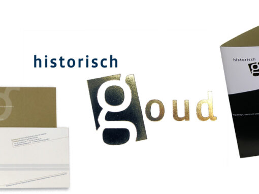 His­to­risch Goud logo, huis­stijl, jaarverslagen